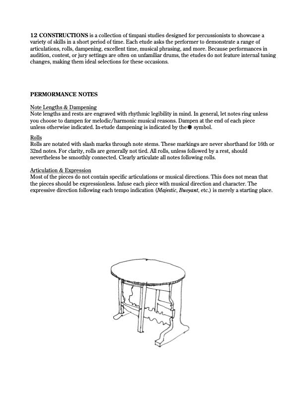 12 Constructions for Timpani by Ian Antonio
