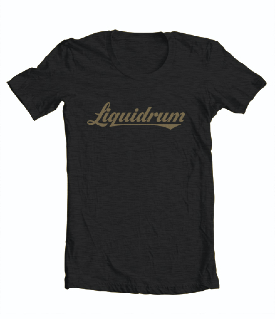Black Logo Tee (dusty gold)