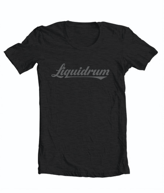 Black Logo Tee (mid grey)