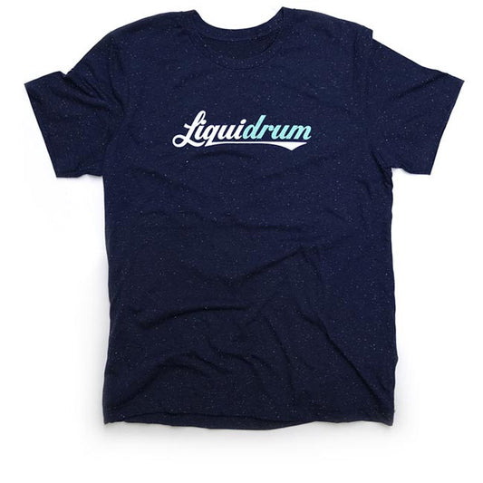 Navy Speckled Logo Tee