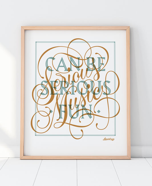 Serious Music Print
